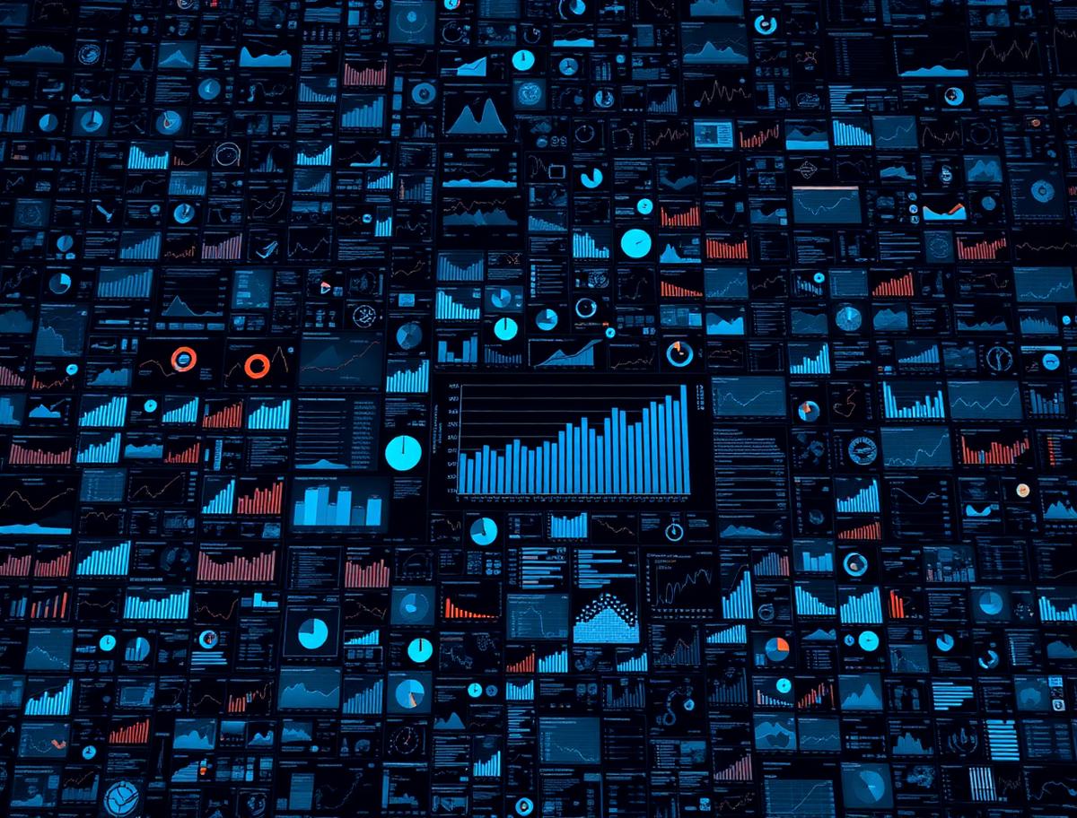 Wall of scattered dashboards resolving into one clear view